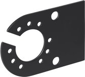 ProPlus Stekkerdooshouder - Metaal 12 x 8 cm - Zwart - Geschikt voor 7 en 13 Polige Stekkerdoos