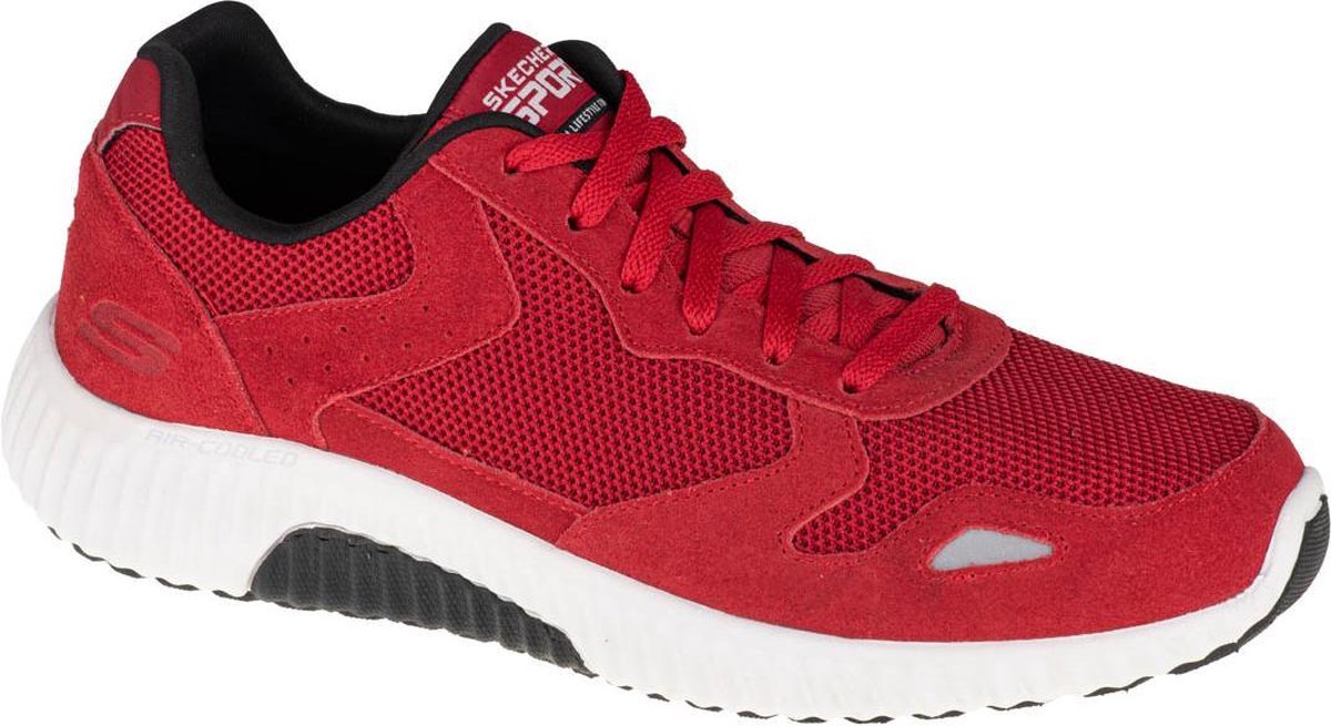 Skechers Paxmen 52518-RDBK, Mannen, Rood, sneakers - Schoenen.nl