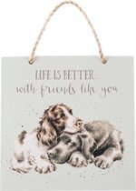 Houten Bordje - Life is better with Friends like you
