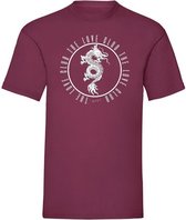 T-shirt White Dragon - Bordeaux (L)