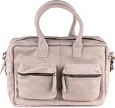 Dutch-Bag Breda Leren Laptoptas 17 Inch Licht Grijs - Concrete Leder  - Handgemaakt in NL - Premium Leer