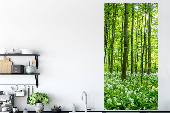 Affiche Forêt - Arbres - Vert - 80x160 cm