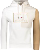 Tommy Hilfiger Sweater Wit Aansluitend - Maat S - Heren - Herfst/Winter Collectie - Katoen;Elastaan