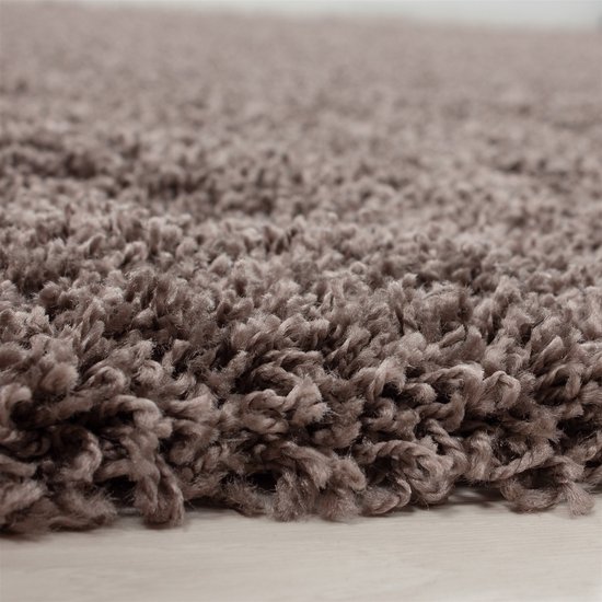 Tapijtenloods Dream Shaggy vloerkleed Taupe Hoogpolig- 200x290 CM