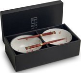 Noodle Kommen Set - Edo Japan - Acerblad Serviesset - 4 delig - Geschikt voor 2 personen - Geleverd in een geschenkdoos! Cadeau Tip 2024!