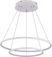 Lampe ronde LED blanche ou noire 53 W 60 cm