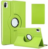 Xiaomi Mi Pad 5 Hoes - Mi Pad 5 Pro hoes Groen - Mi Pad 5 case - 360° draaibare Hoes Kunstleer - Hoes Xiaomi Mi Pad 5 - Mi Pad 5 Pro case