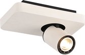 Plafondlamp LED design zwart wit richtbaar GU10 4,5W 200mm breed