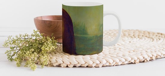 Tasse - Tasse à café - Mona Lisa - Da Vinci - Jaune - Tasses - 350 ML - Tasse - Tasses à café - Tasse à thé - Décoration Sinterklaas - Cadeaux pour enfants - Cadeaux chaussures Sinterklaas
