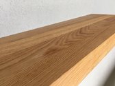 Zwevende wandplank eiken transparant geolied - 60x25x32