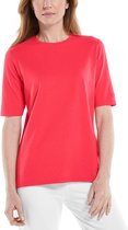 Coolibar - UV Shirt voor dames - Morada Everyday - Papaverrood - maat XL