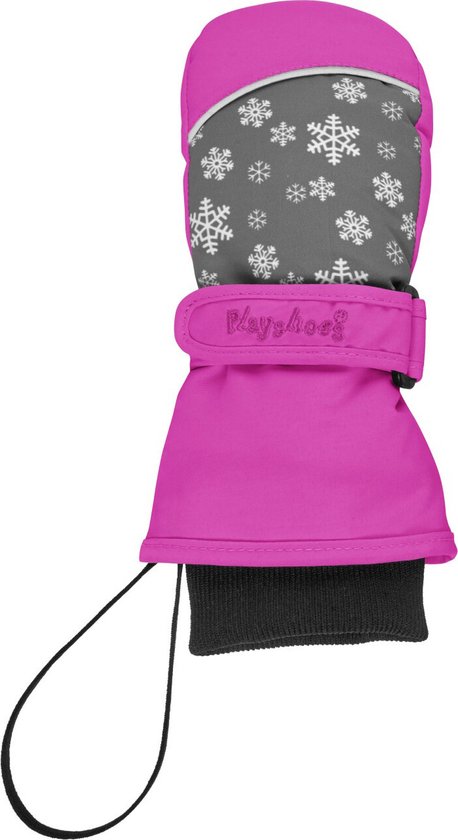 Playshoes - Wanten voor kinderen - Sneeuwvlokjes - Roze - maat 1 (15-16cm) 1-2 years