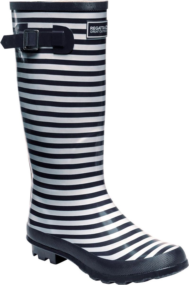Regatta Lady Fairweather II Natural Rubber verstelbare regenlaarzen met katoenen voering