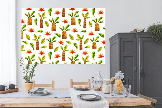 Poster Jungle - Bladeren - Patronen - 180x120 cm XXL