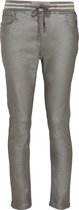 Cassis - Female - Broek met sportieve lurexband  - Grijs