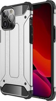 iPhone 13 Pro Max Hoesje - MobyDefend Dubbelgelaagde Shockproof Pantsercase - Zilvergrijs - GSM Hoesje - Telefoonhoesje Geschikt Voor: Apple iPhone 13 Pro Max