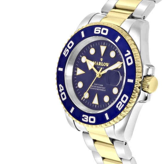 Marlow Miller horloge met bicolor stalen band bol
