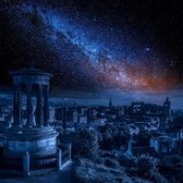 Edinburgh by night – 75cm x 75cm - Fotokunst op PlexiglasⓇ incl. certificaat & garantie.