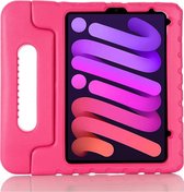 Shop4 - iPad mini (2021) Hoes - Kids Cover Worker voor Kinderen Roze