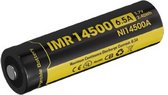 Nitecore Batterij IMR14500 650mAh Oplaadbaar Button Top