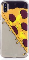 Apple iPhone X/10 Hoesje - Mobigear - Design Serie - TPU Backcover - Pizza - Hoesje Geschikt Voor Apple iPhone X/10