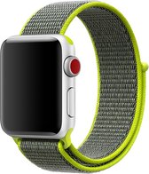 Mobigear Strap Nylon Bandje Geschikt voor Apple Watch Series 3 (42mm) - Groen