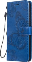 Xiaomi Mi 9T Hoesje - Mobigear - Butterfly Serie - Kunstlederen Bookcase - Blauw - Hoesje Geschikt Voor Xiaomi Mi 9T