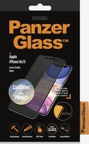 PanzerGlass CamSlider Gehard Glas Privacy Screenprotector Geschikt voor Apple iPhone Xr - Zwart