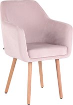 Eetkamerstoel Bornholm Velvet NE, Roze