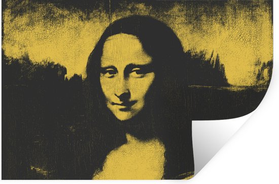 Muurstickers - Sticker Folie - Mona Lisa - Leonardo da Vinci - Oude meesters - 60x40 cm - Plakfolie - Muurstickers Kinderkamer - Zelfklevend Behang - Zelfklevend behangpapier - Stickerfolie
