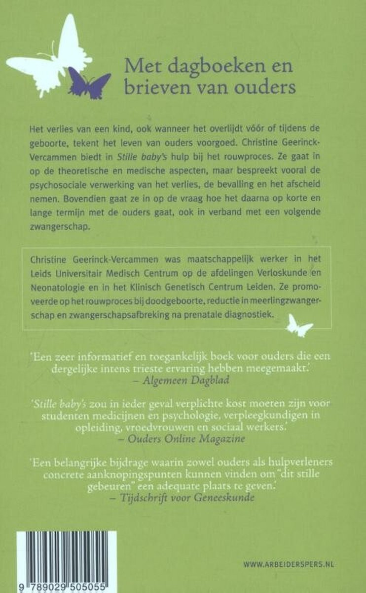 Stille baby's - back cover