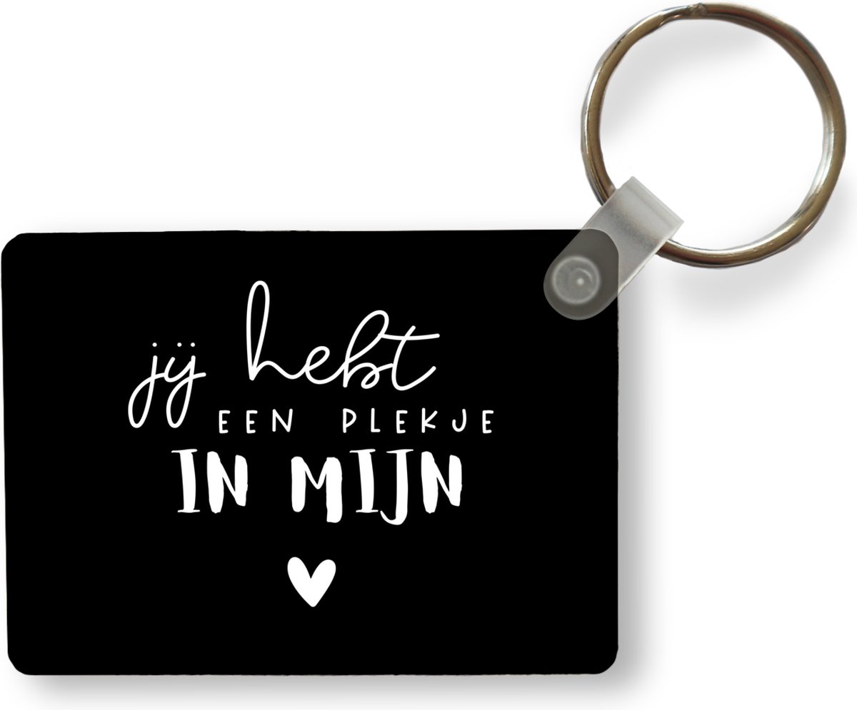 Sleutelhanger - Jij hebt een plekje in mijn hart - Quotes - Vriendin