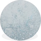 WallCircle - Wandcirkel ⌀ 30 - Marmer - Blauw - Glitter - Ronde schilderijen woonkamer - Wandbord rond - Muurdecoratie cirkel - Kamer decoratie binnen - Wanddecoratie muurcirkel - Woonaccessoires