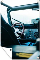 Muurdecoratie Auto - Stuur - Dashboard - 120x180 cm - Tuinposter - Tuindoek - Buitenposter