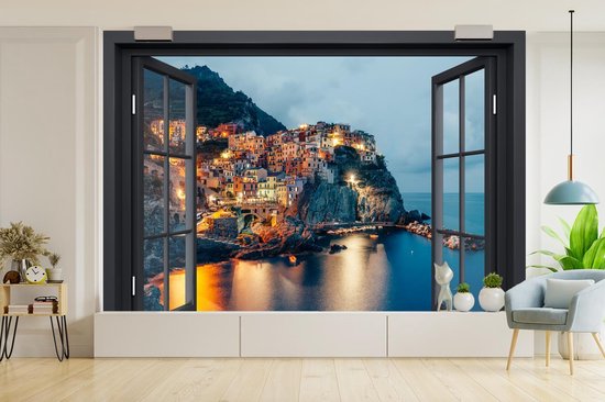 Papier peint - Papier peint photo murale Transparente - Italie - Mer - Largeur 450 cm x hauteur 300 cm