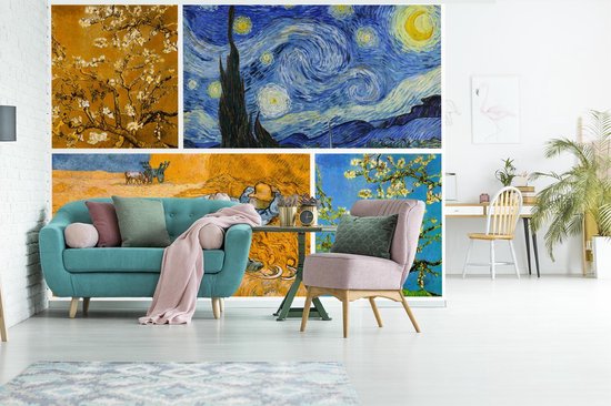 Papier peint - Papier peint photo Van Gogh - Collage - Art - Largeur 295 cm x Hauteur 220 cm