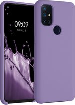 kwmobile telefoonhoesje voor OnePlus Nord N10 5G - Hoesje met siliconen coating - Smartphone case in violet lila