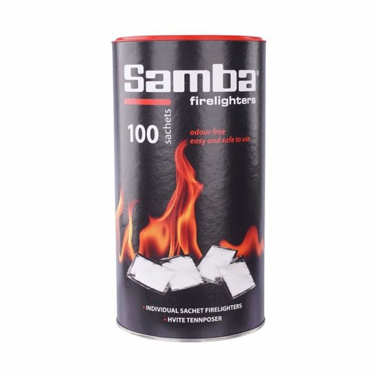 Samba Lighting Bags Cheminée - 100 pièces dans un tube