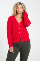 Cassis - Female - Gebreide cardigan  - Rood