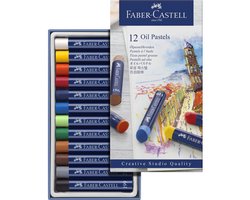 Faber-Castell oliepastels - Creative Studio - 12 stuks - assorti kleuren - FC-127012