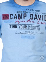 Camp David ® Sweatshirt met ronde hals Oil Dyed, blauw