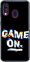 Geschikt voor Samsung Galaxy A40 hoesje - Gaming - Game - Quote - Siliconen Telefoonhoesje