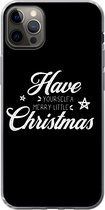 Geschikt voor iPhone 13 Pro Max hoesje - Have yourself a merry little Christmas - Kerst - Quotes - Spreuken - Siliconen Telefoonhoesje