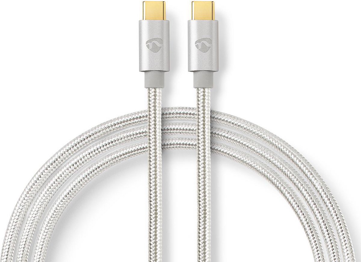 NEDIS CCTB64700AL10 USB-kabel 1,00 m Aluminium