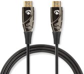 Nedis Actieve Optische High Speed HDMI-Kabel met Ethernet - HDMI Connector - HDMI Connector - 4K@60Hz - 18 Gbps - 10.0 m - Rond - PVC - Zwart - Gift Box
