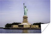 Poster Het Amerikaanse Vrijheidsbeeld op liberty eiland New York - 30x20 cm