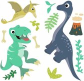 muursticker Friendly Dinosaur 24,4 cm vinyl 26-delig