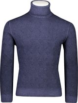 Gran Sasso  Trui Blauw Aansluitend - Maat XXL  - Heren - Herfst/Winter Collectie - Wol