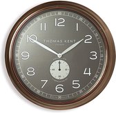 Thomas Kent - Klok Timekeeper bruin - zwart Ø76CM