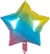 Boland - Folieballon Ster regenboog - Multi - Folieballon